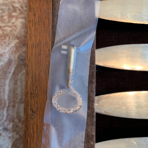 12 piece vintage Fruit or Fish and Knife set - Picture 3 of 7